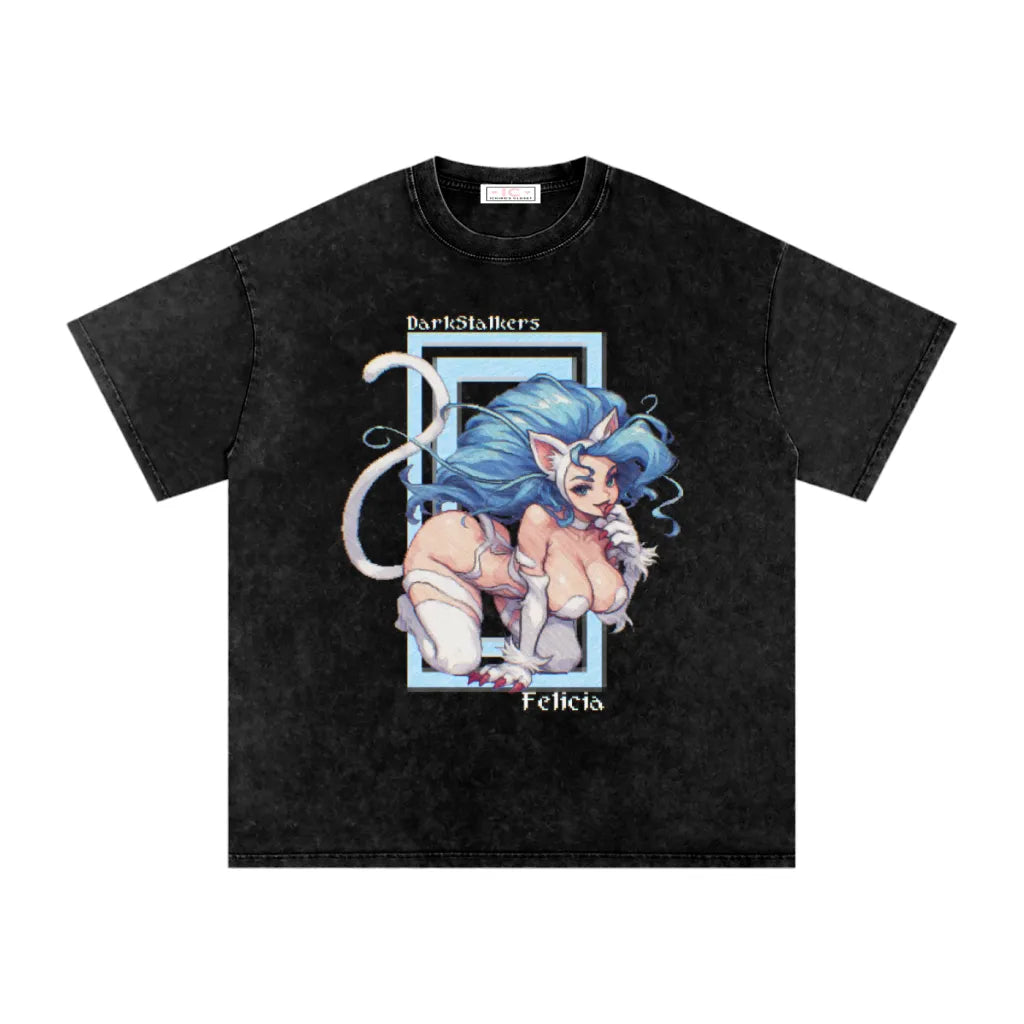 Darkstalker Shirts (Morrigan & Felicia) Pixel Girls